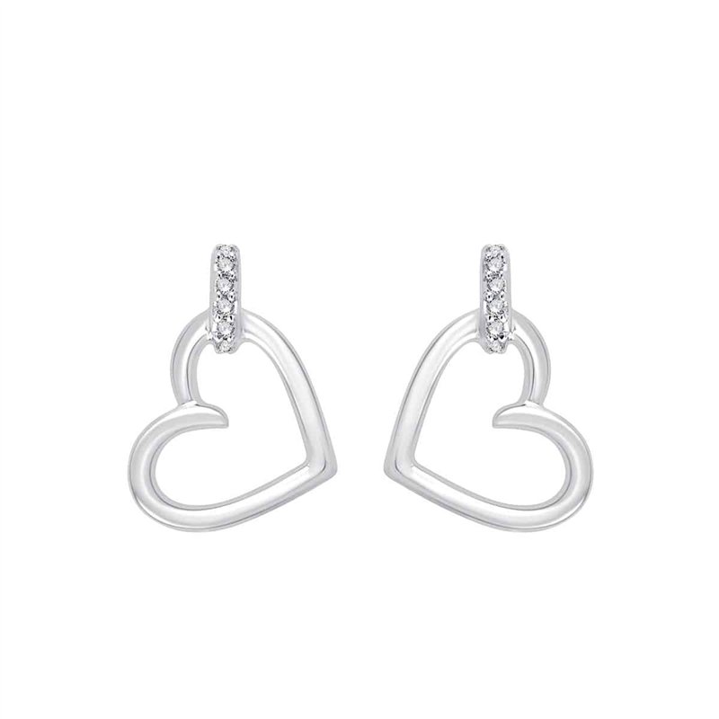 Boucles d'oreilles toi et moi diamant en or 18 carats