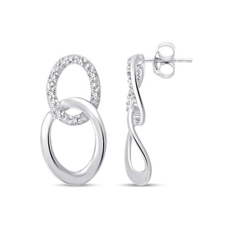 Boucles d'oreilles diamant en or 18 carats