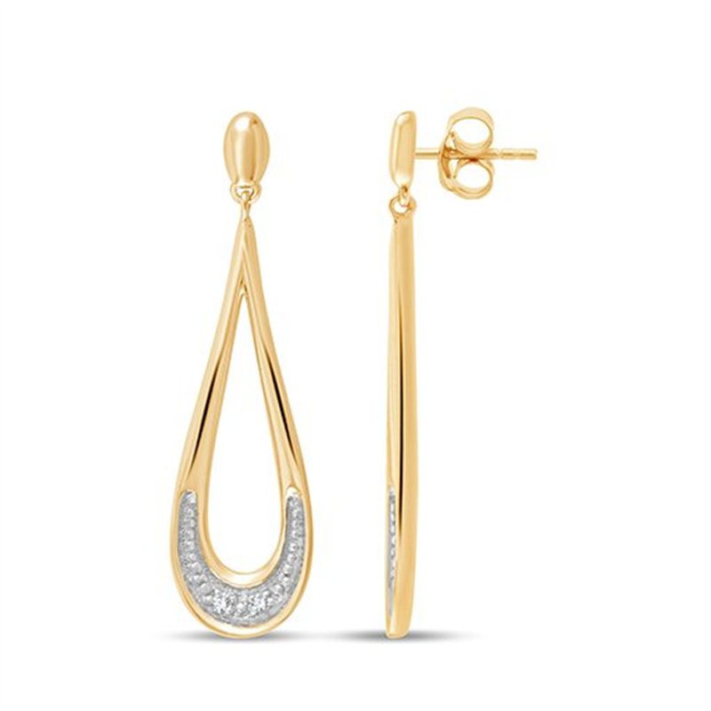 Boucles d'oreilles diamant en or 18 carats