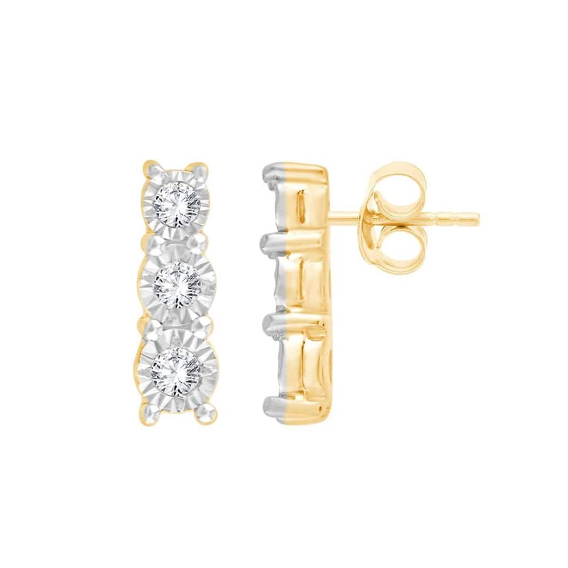 Boucles d'oreilles diamant en or 18 carats