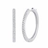 Boucles d'oreilles serti clos diamant en or 18 carats
