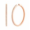 Boucles d'oreilles serti clos diamant en or 18 carats