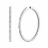 Boucles d'oreilles serti clos diamant en or 18 carats