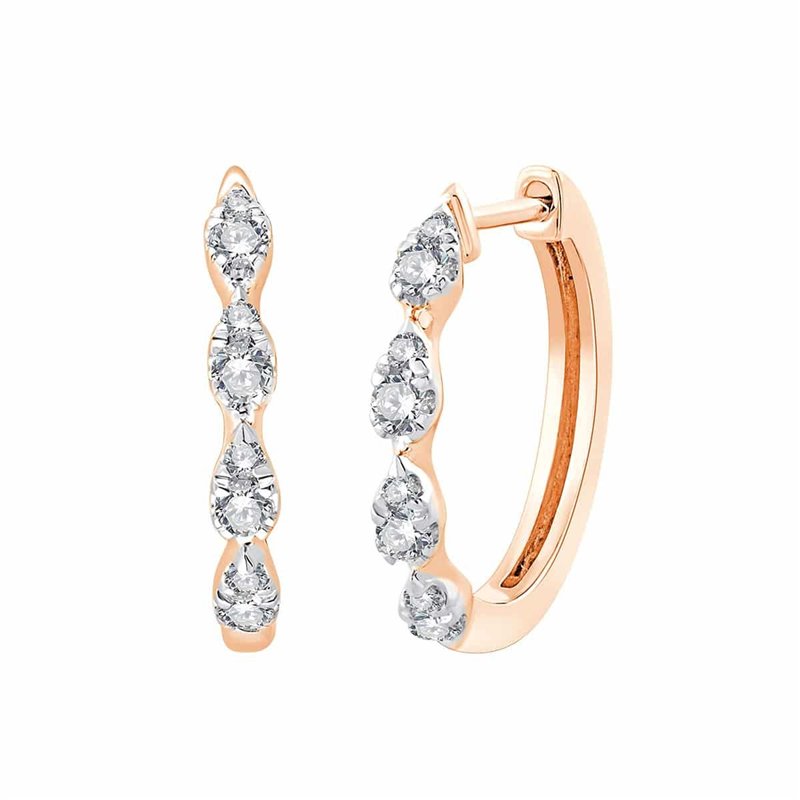 Boucles d'oreilles toi et moi diamant en or 18 carats