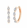 Boucles d'oreilles toi et moi diamant en or 18 carats
