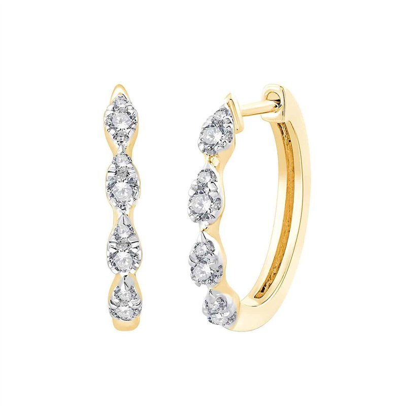 Boucles d'oreilles toi et moi diamant en or 18 carats