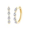 Boucles d'oreilles toi et moi diamant en or 18 carats