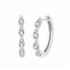 Boucles d'oreilles toi et moi diamant en or 18 carats