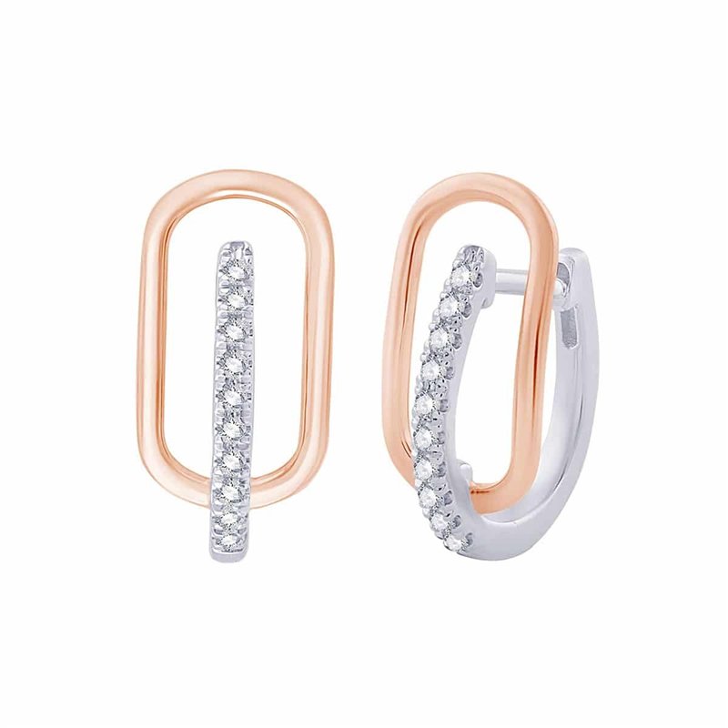 Boucles d'oreilles diamant en or 18 carats