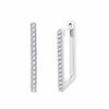 Boucles d'oreilles serti clos diamant en or 18 carats
