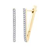 Boucles d'oreilles diamant en or 18 carats