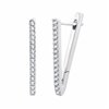 Boucles d'oreilles diamant en or 18 carats