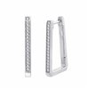 Boucles d'oreilles serti clos diamant en or 18 carats