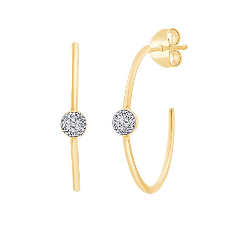 Boucles d'oreilles diamant en or 18 carats