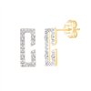 Boucles d'oreilles diamant en or 18 carats