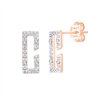 Boucles d'oreilles diamant en or 18 carats