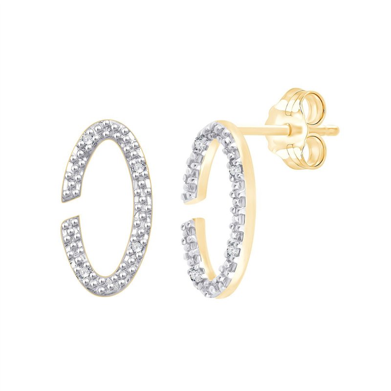 Boucles d'oreilles diamant en or 18 carats