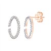Boucles d'oreilles diamant en or 18 carats