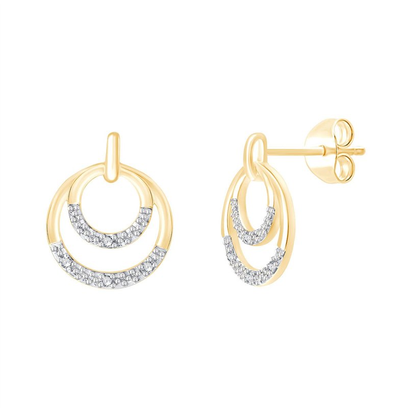 Boucles d'oreilles diamant en or 18 carats