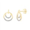 Boucles d'oreilles diamant en or 18 carats
