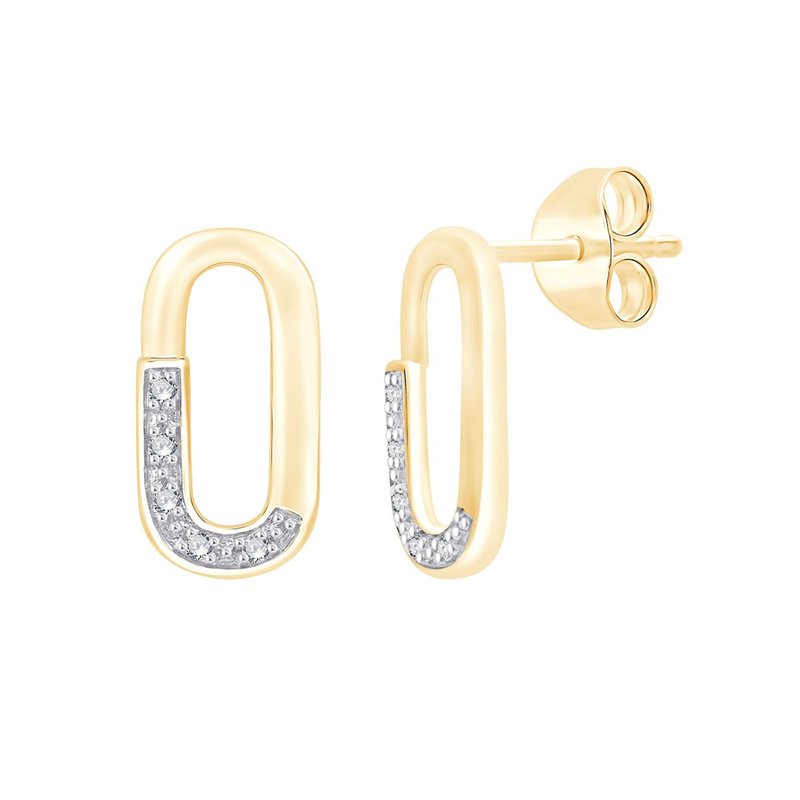 Boucles d'oreilles diamant en or 18 carats