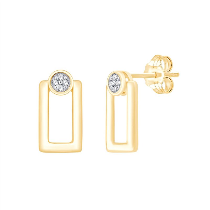 Boucles d'oreilles diamant en or 18 carats