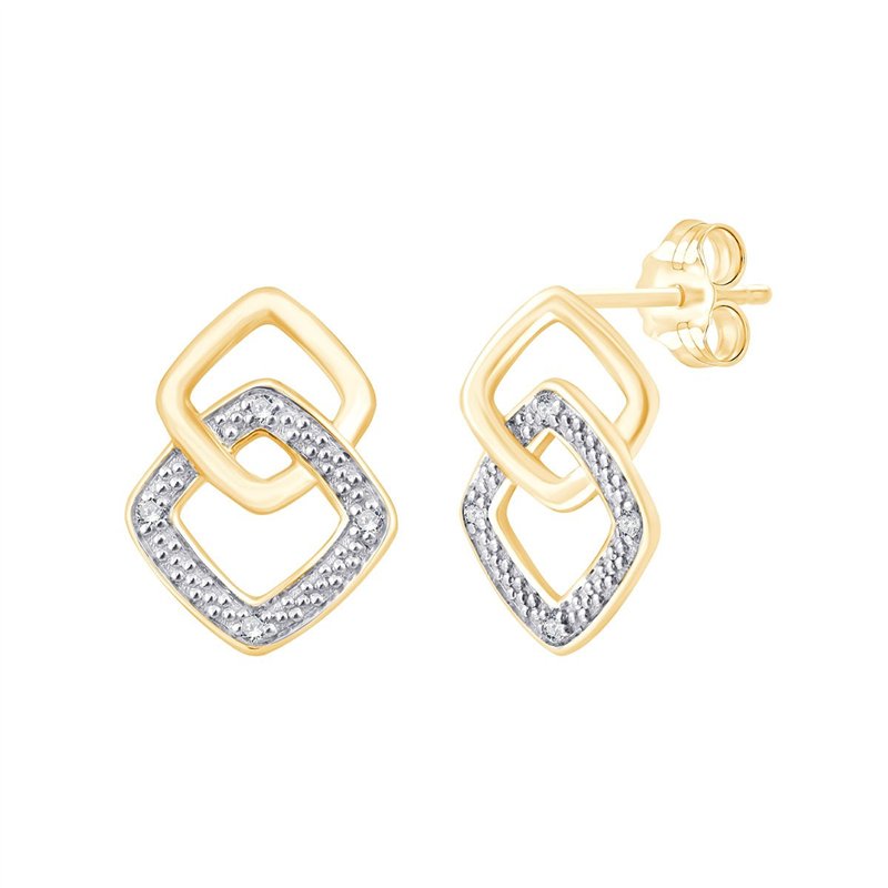 Boucles d'oreilles diamant en or 18 carats