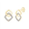 Boucles d'oreilles diamant en or 18 carats