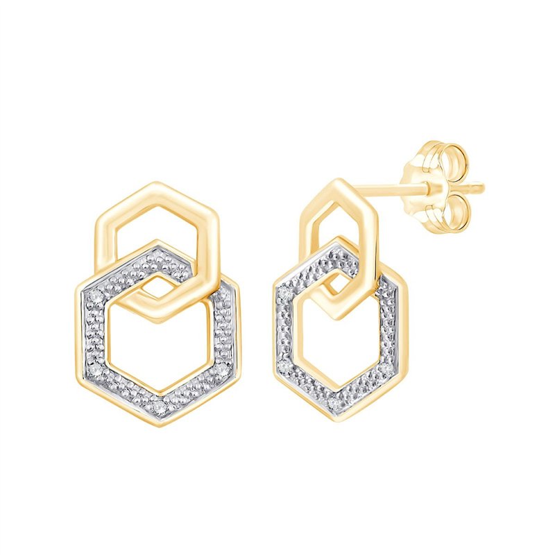Boucles d'oreilles diamant en or 18 carats