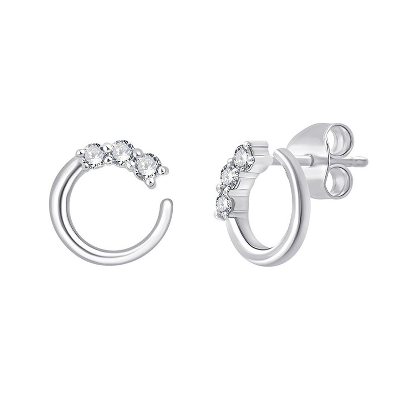 18-carat gold diamond earrings