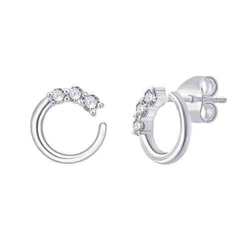 Boucles d'oreilles diamant en or 18 carats