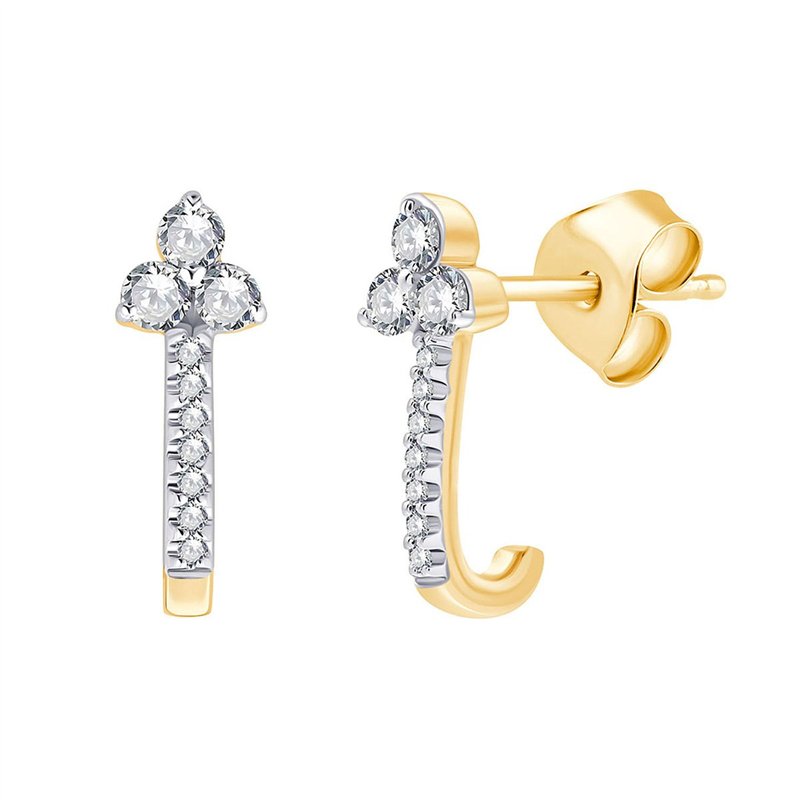 Boucles d'oreilles diamant en or 18 carats