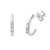 Boucles d'oreilles toi et moi diamant en or 18 carats