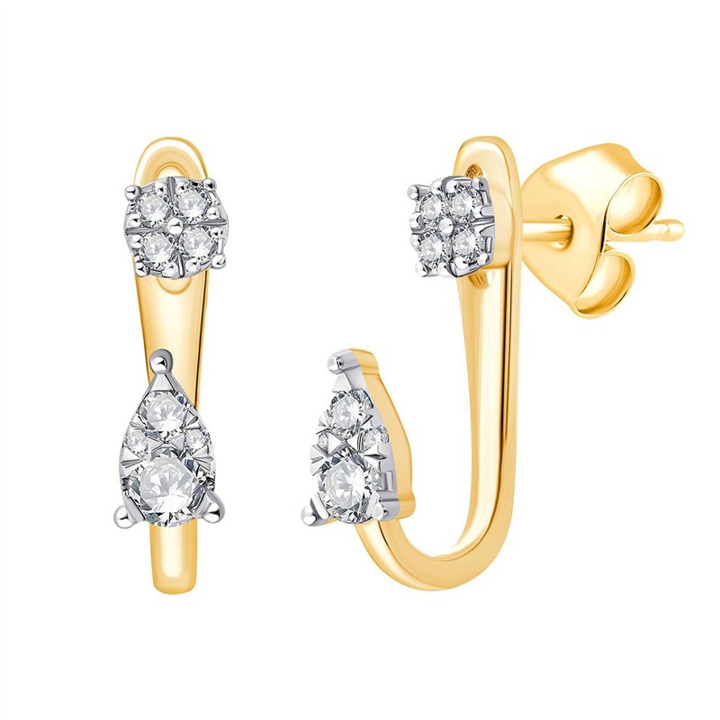 Boucles d'oreilles diamant en or 18 carats