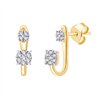 Boucles d'oreilles diamant en or 18 carats