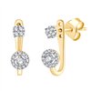 Boucles d'oreilles diamant en or 18 carats