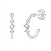 Boucles d'oreilles toi et moi diamant en or 18 carats