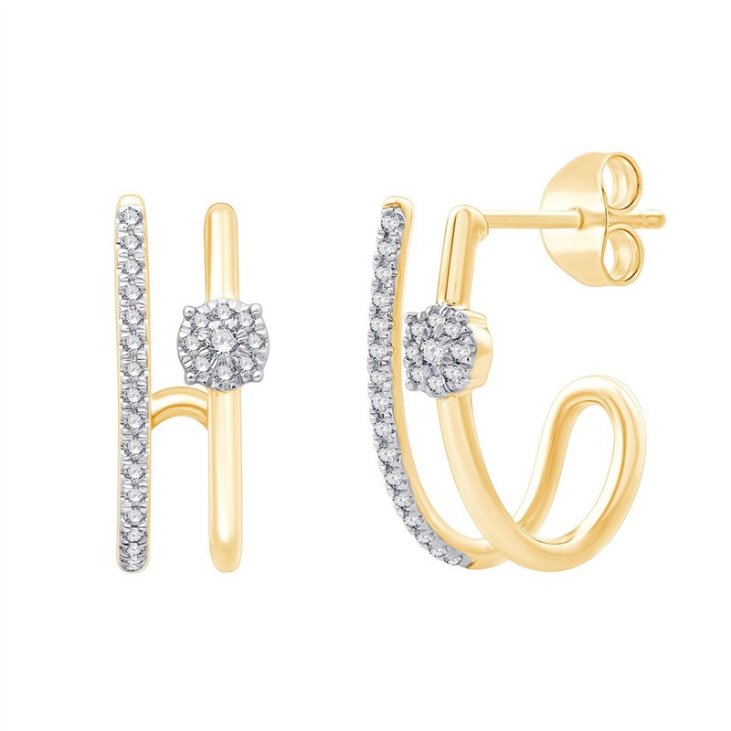Boucles d'oreilles diamant en or 18 carats