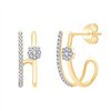 Boucles d'oreilles diamant en or 18 carats