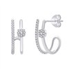 Boucles d'oreilles diamant en or 18 carats