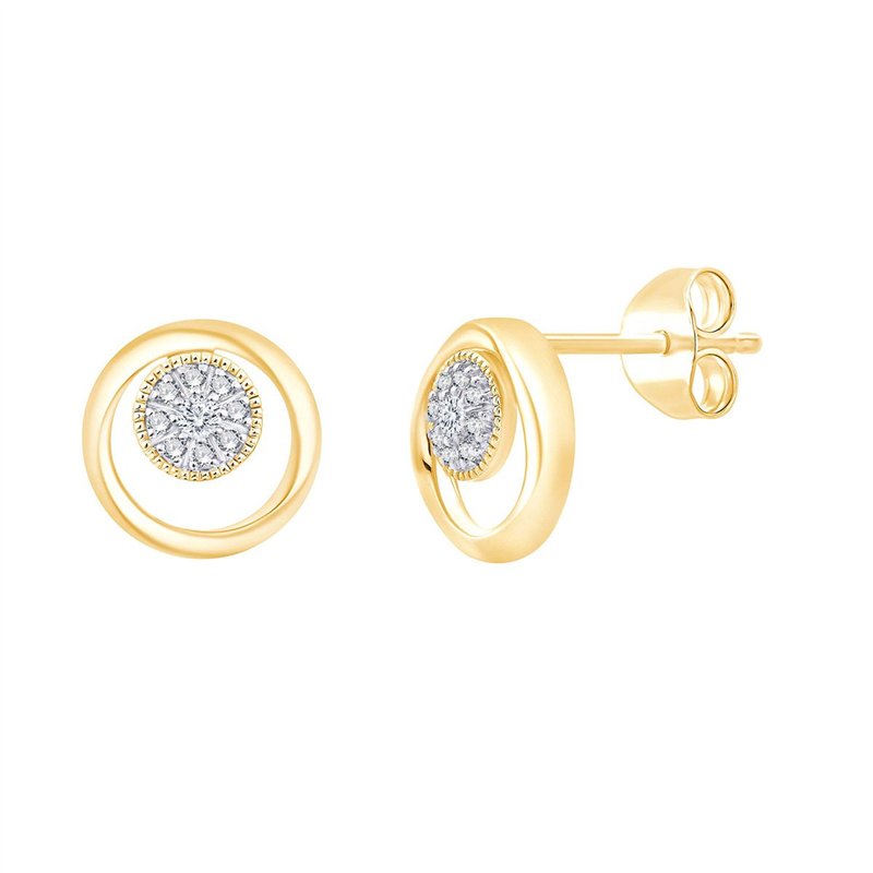 Boucles d'oreilles diamant en or 18 carats