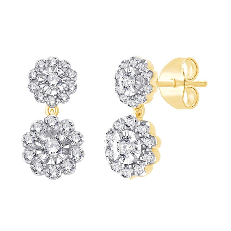 Boucles d'oreilles diamant en or 18 carats