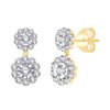 Boucles d'oreilles diamant en or 18 carats