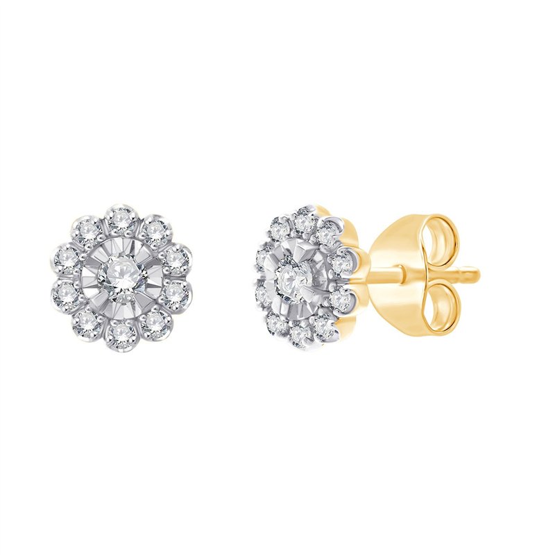 Boucles d'oreilles diamant en or 18 carats
