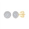 Boucles d'oreilles diamant en or 18 carats
