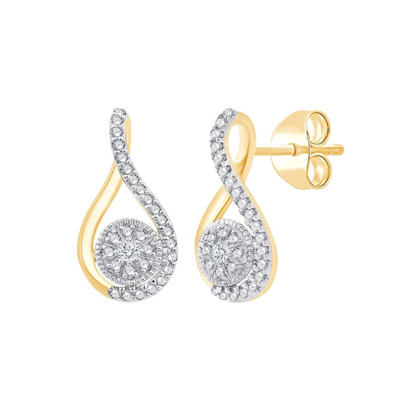 Boucles d'oreilles diamant en or 18 carats