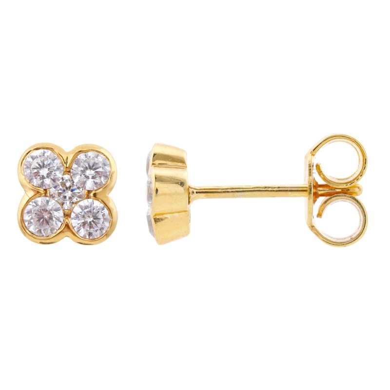 Boucles d'oreilles diamant en or 18 carats