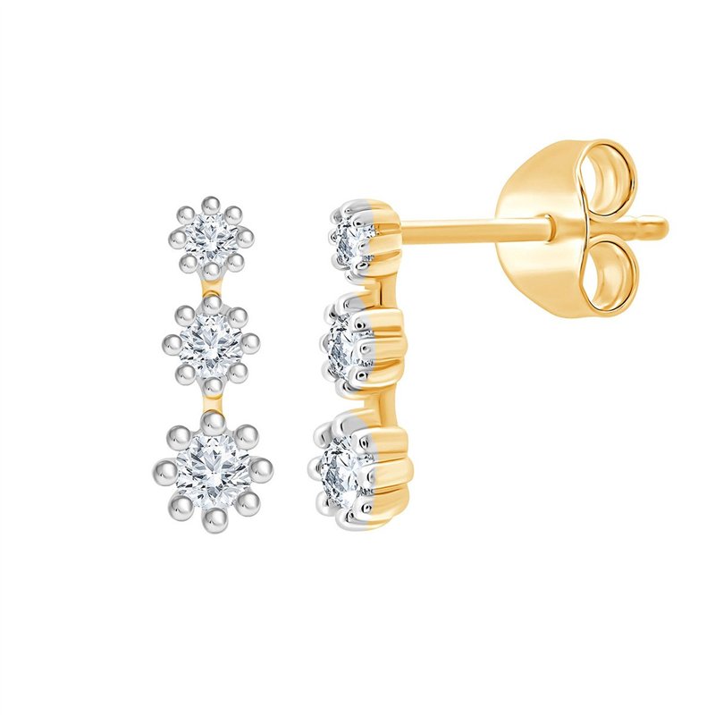 Boucles d'oreilles diamant en or 18 carats