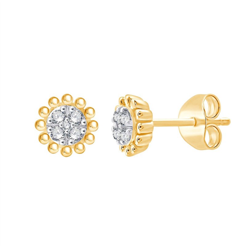 Boucles d'oreilles diamant en or 18 carats