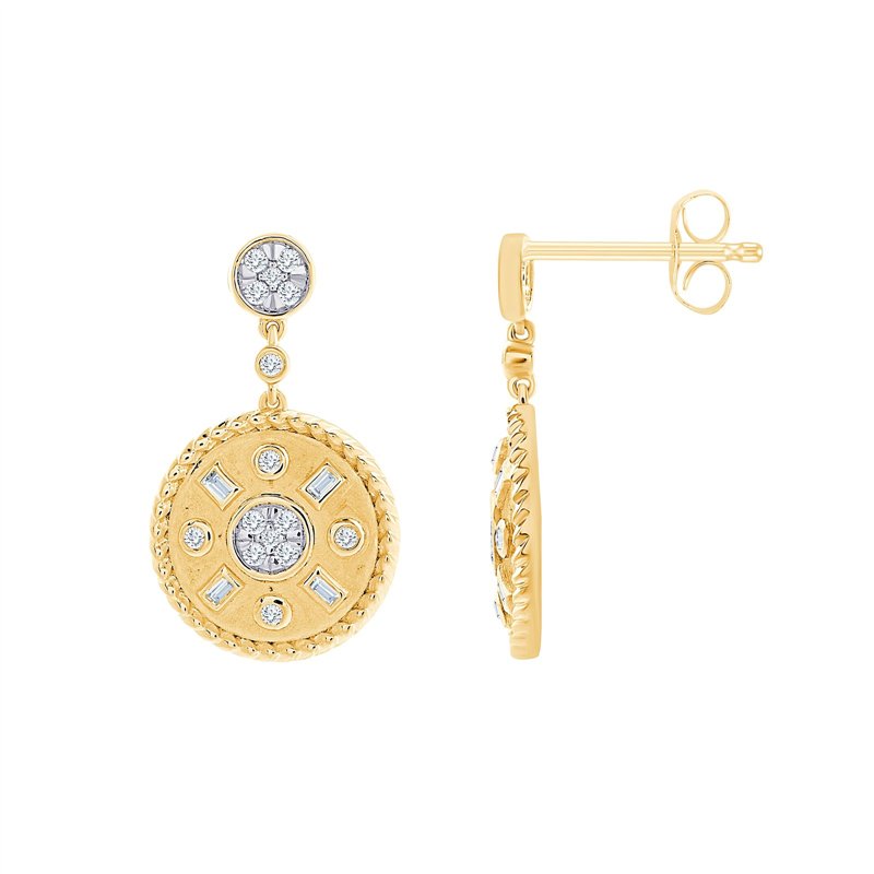 Boucles d'oreilles diamant en or 18 carats